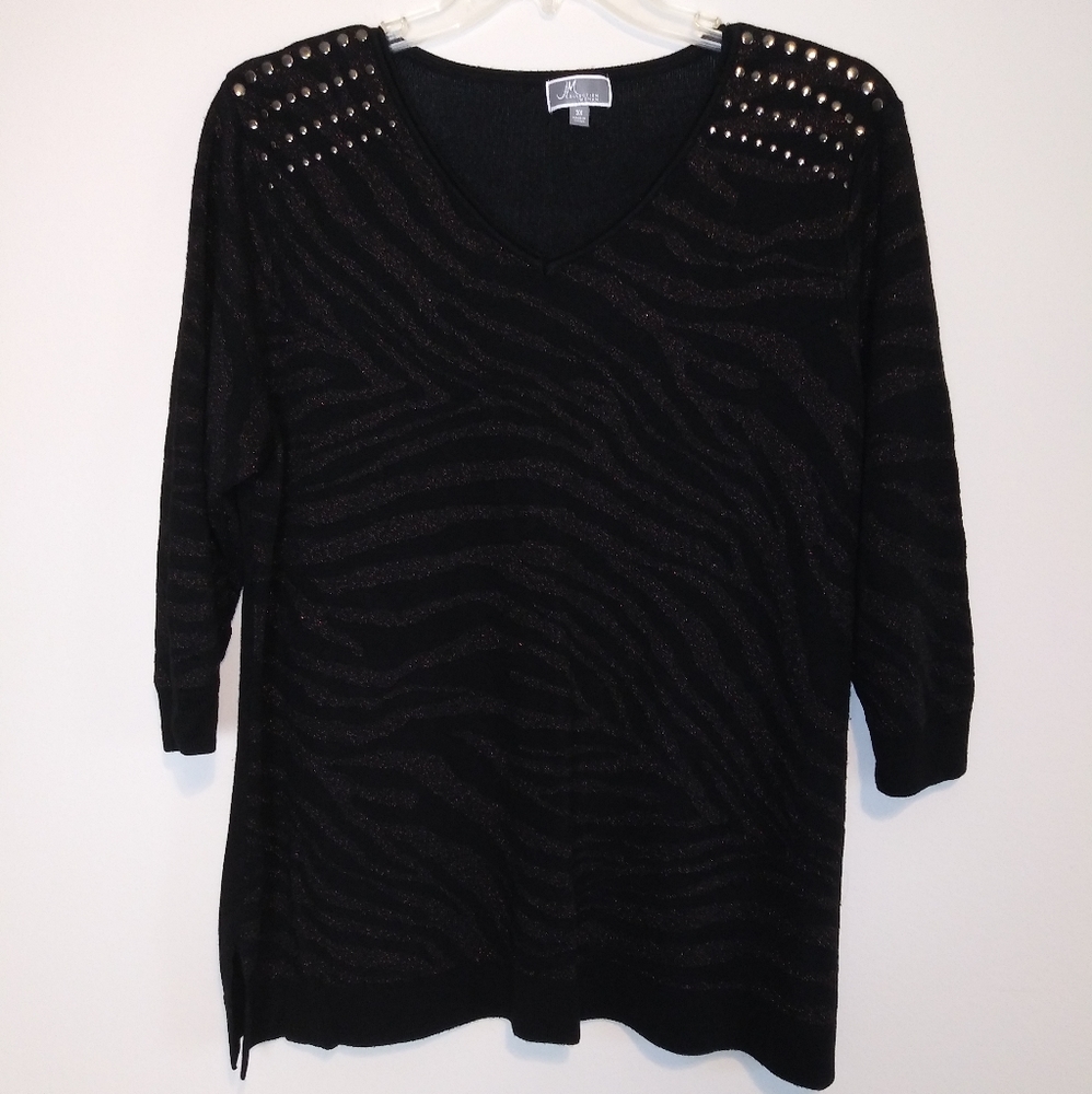 Black metallic Sweater